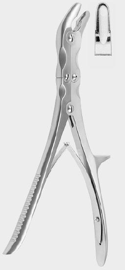 Кісткові кусачки (ронжири) СТІЛЛА – ЛУЄРА (STILLE LUER), (вигнуті вбік.) 23 см (cm). Бренд: Zepf (Зепф).